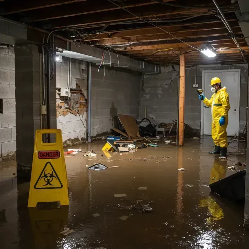 Flooded Basement Electrical Hazard in Comstock Northwest, MI Property